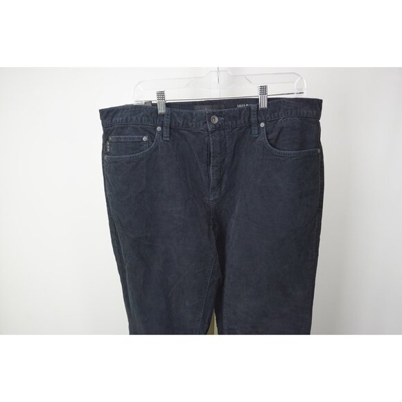 John Varvatos Wight Skinny Straight Blue Corduroy Cotton Pants Sz 36 Brand New